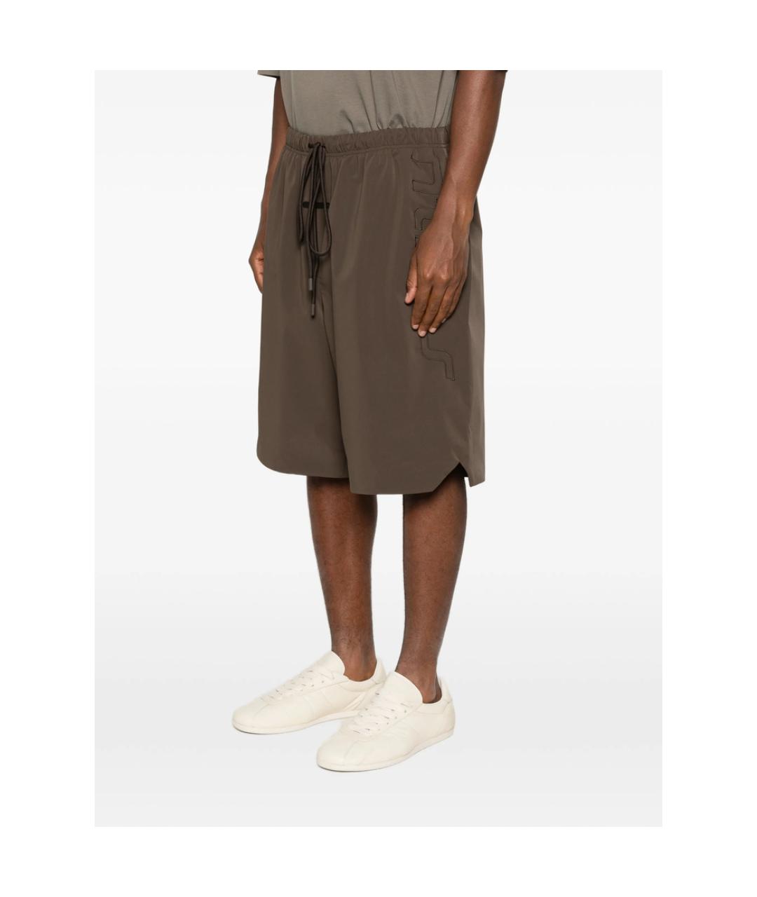 FEAR OF GOD ESSENTIALS Коричневые полиэстеровые шорты, фото 2