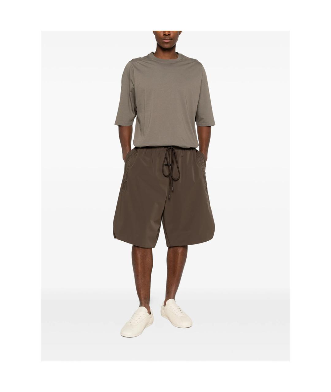 FEAR OF GOD ESSENTIALS Коричневые полиэстеровые шорты, фото 4