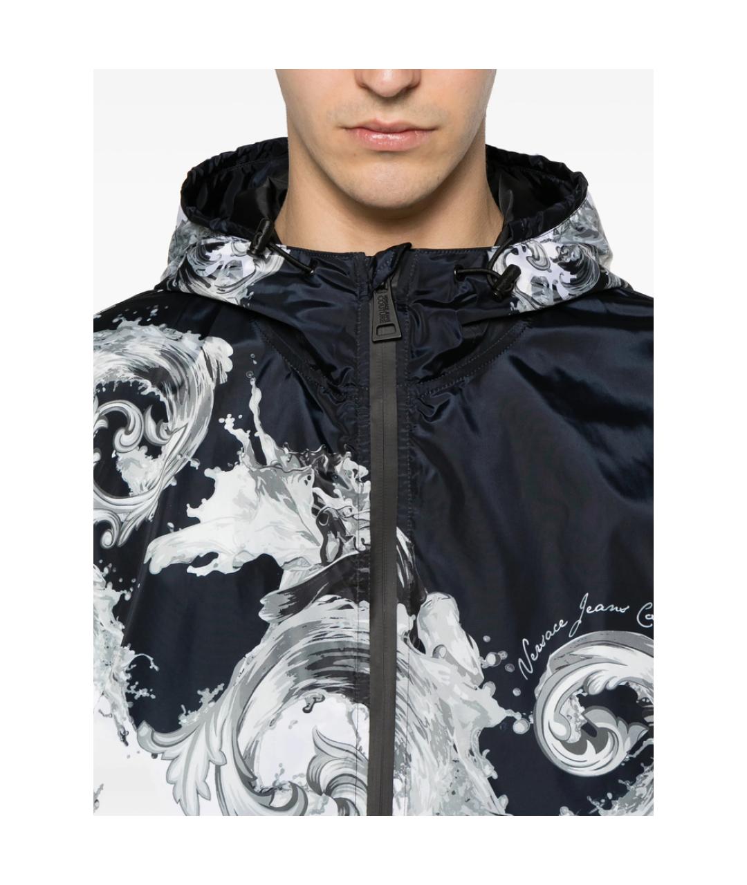 VERSACE JEANS COUTURE Мульти полиэстеровая куртка, фото 4