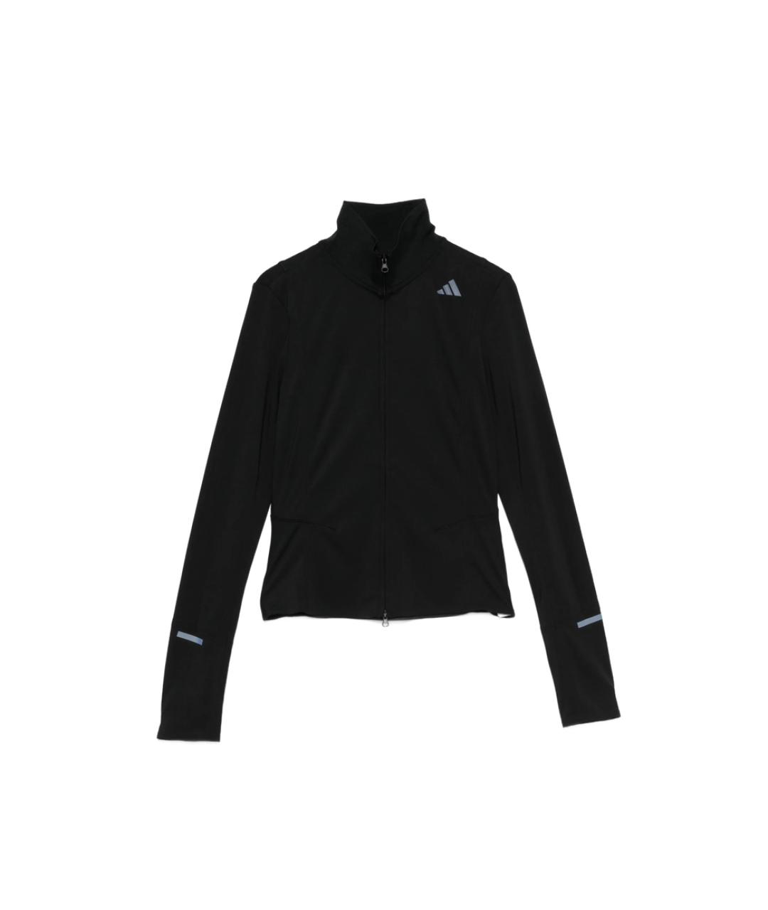 ADIDAS Черная полиэстеровая спортивная куртка, фото 1