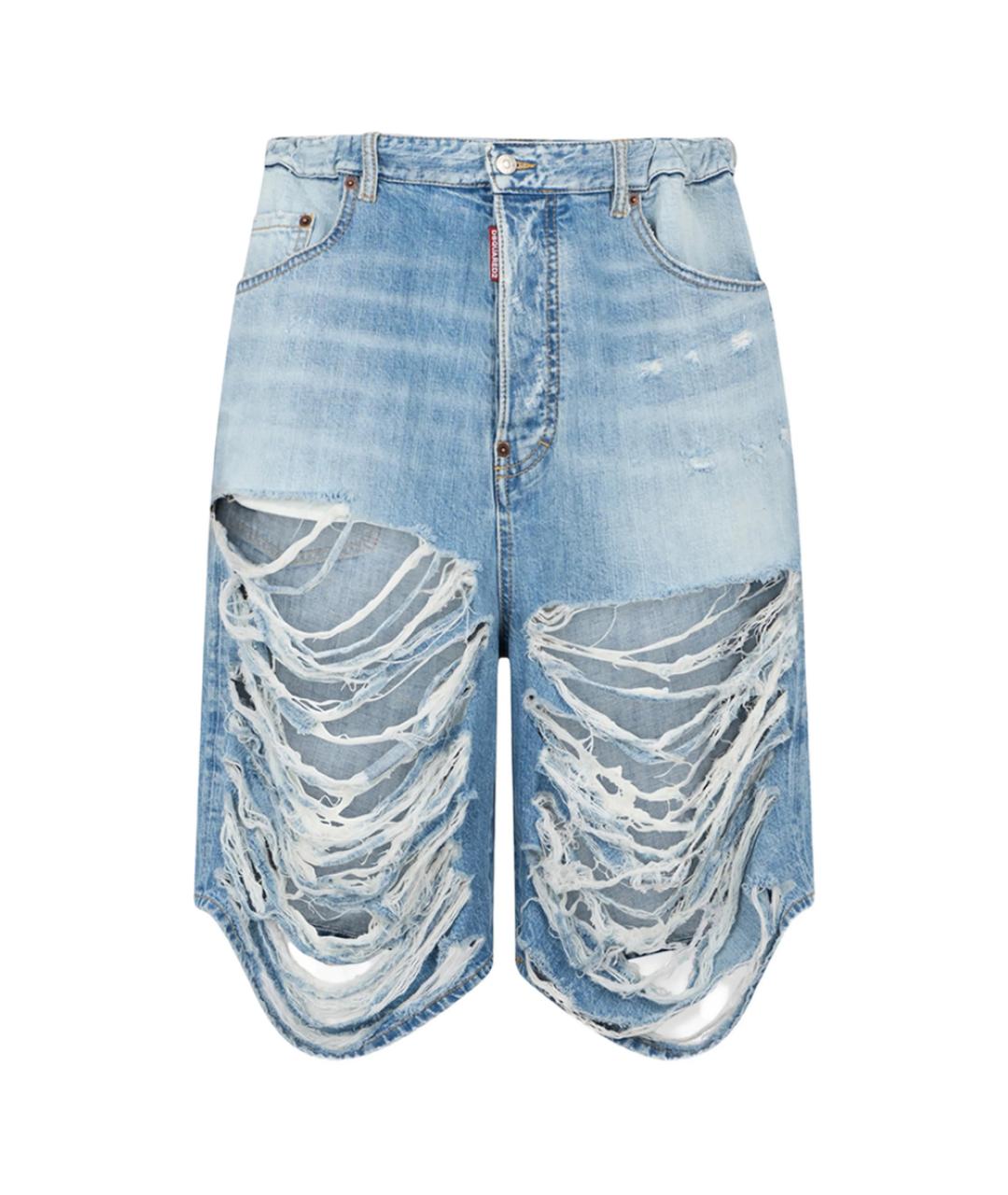 DSQUARED2 Голубые хлопковые шорты, фото 1