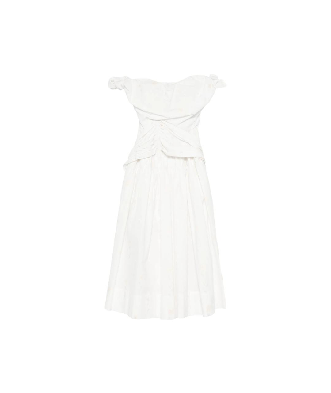 VIVIENNE WESTWOOD Белое хлопковое повседневное платье, фото 1