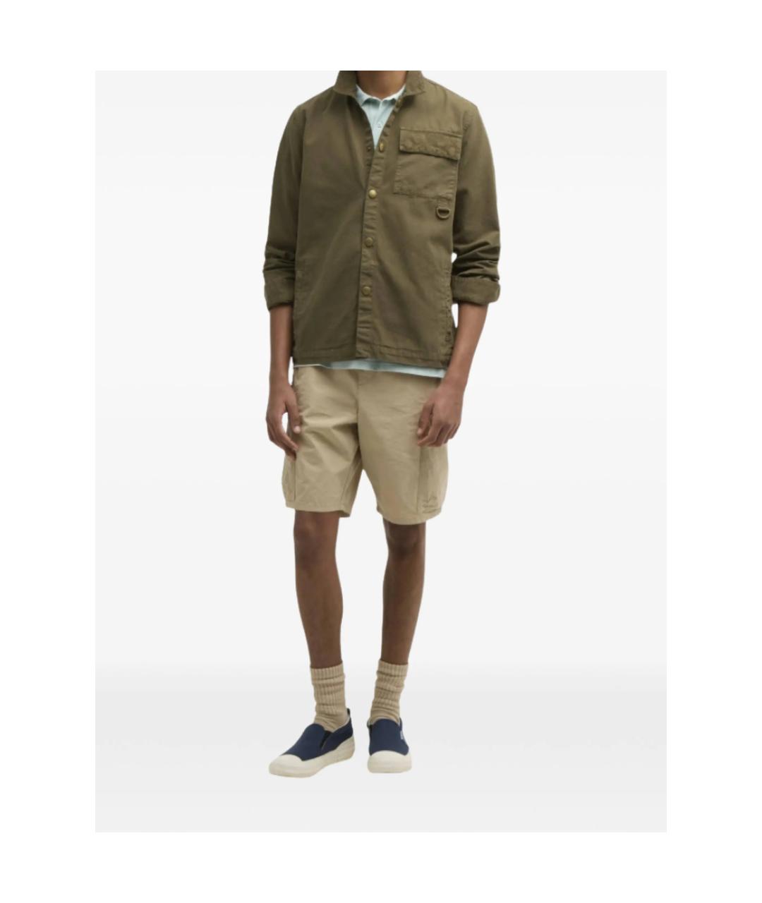 BARBOUR Зеленая хлопковая кэжуал рубашка, фото 4