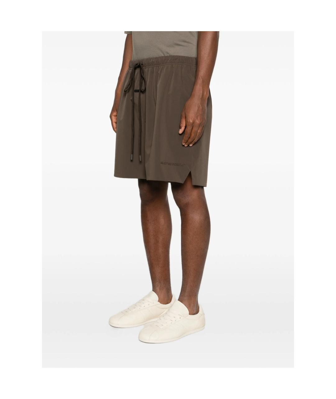 FEAR OF GOD ESSENTIALS Коричневые полиэстеровые шорты, фото 3