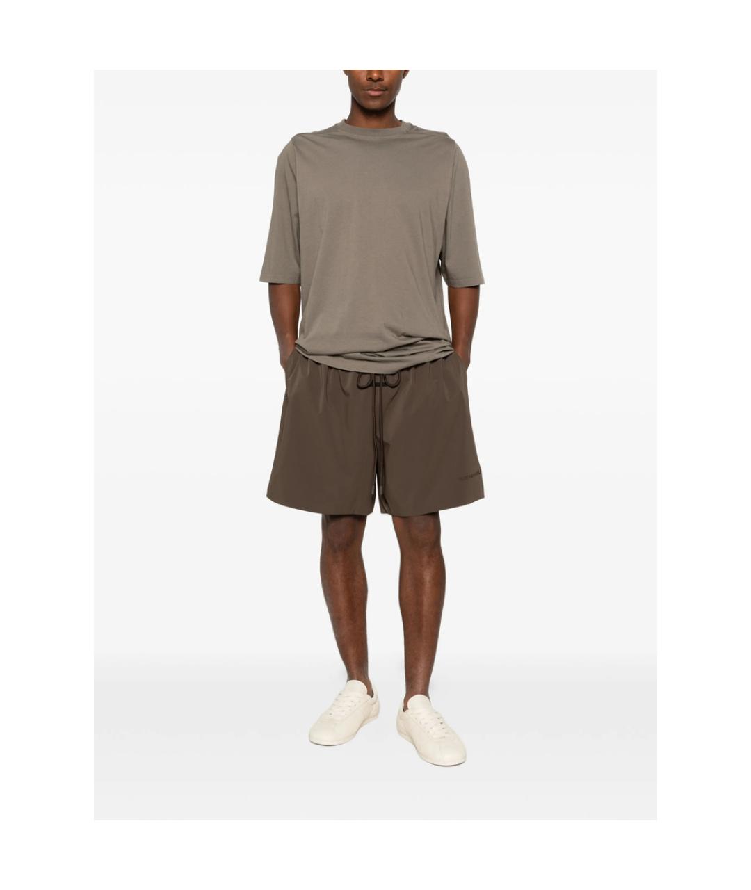 FEAR OF GOD ESSENTIALS Коричневые полиэстеровые шорты, фото 2