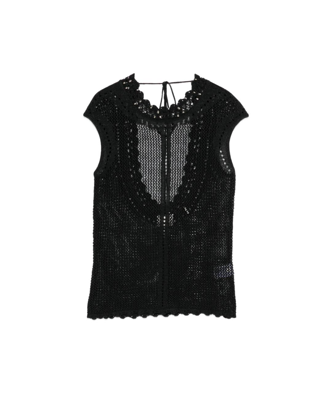 ISABEL MARANT Черная хлопковая майка, фото 6