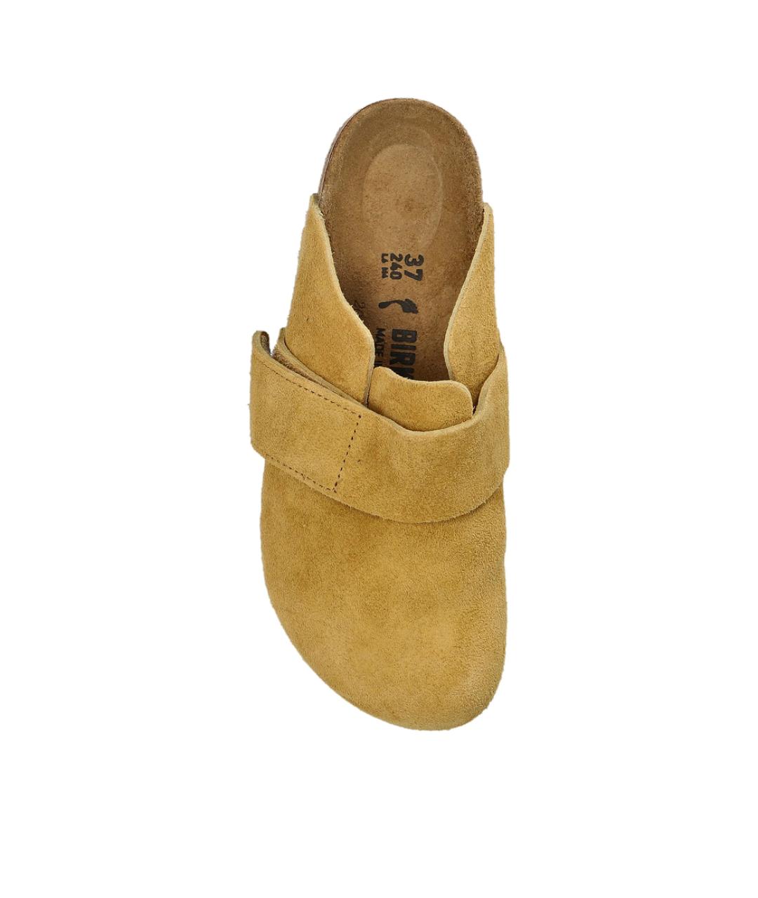 BIRKENSTOCK Желтые замшевые туфли, фото 4