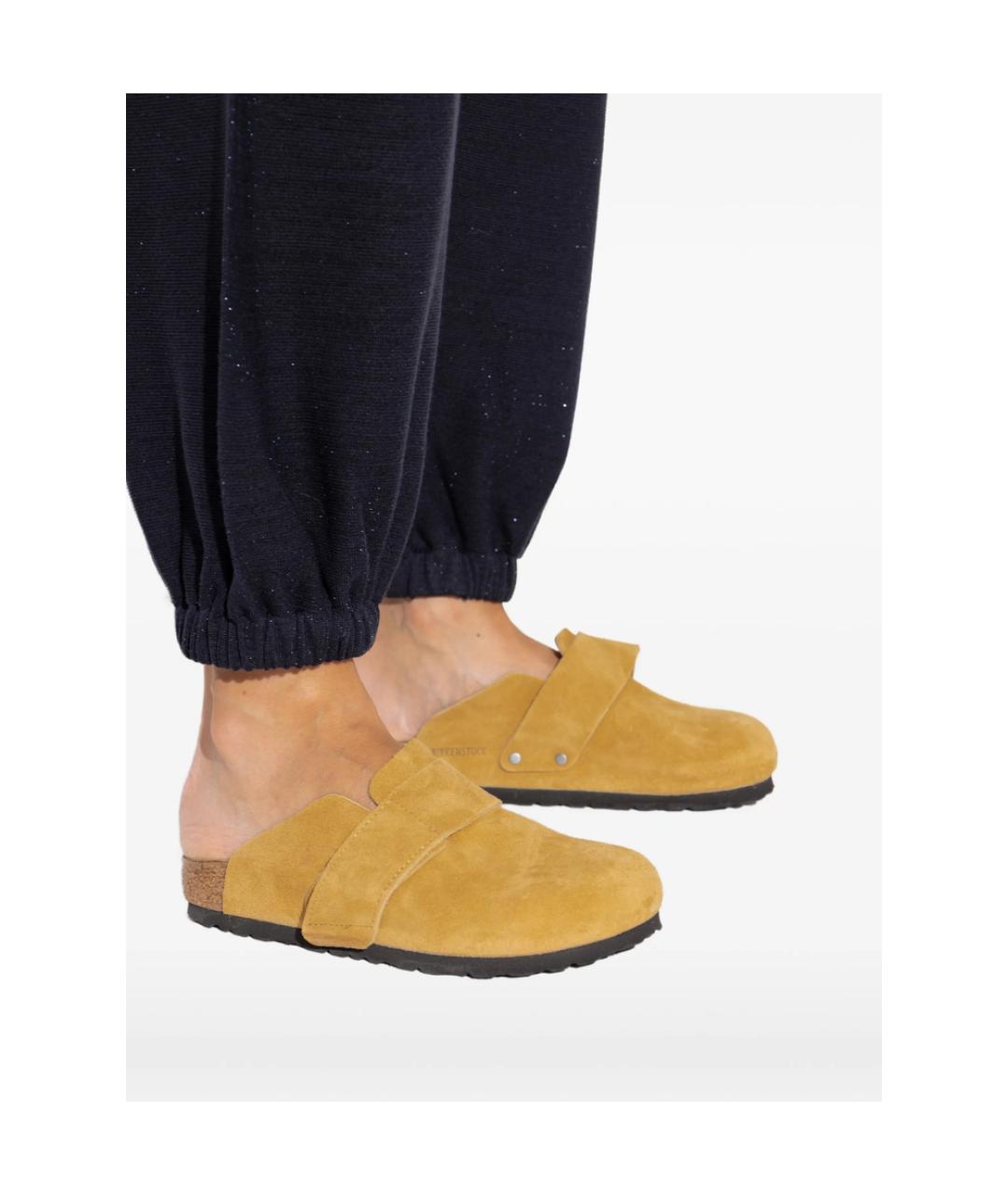 BIRKENSTOCK Желтые замшевые туфли, фото 2