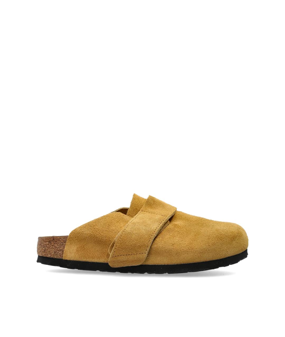 BIRKENSTOCK Желтые замшевые туфли, фото 1