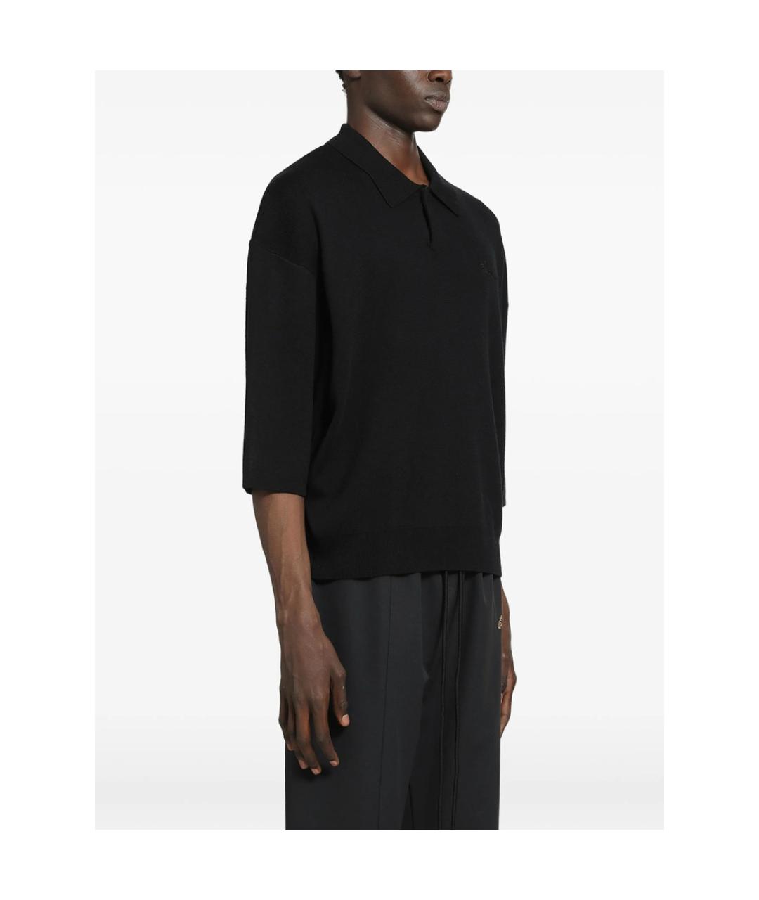 FEAR OF GOD ESSENTIALS Черная шерстяная футболка, фото 3