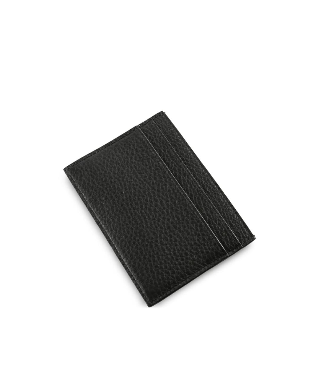 SAINT LAURENT Черный кожаный кошелек, фото 2