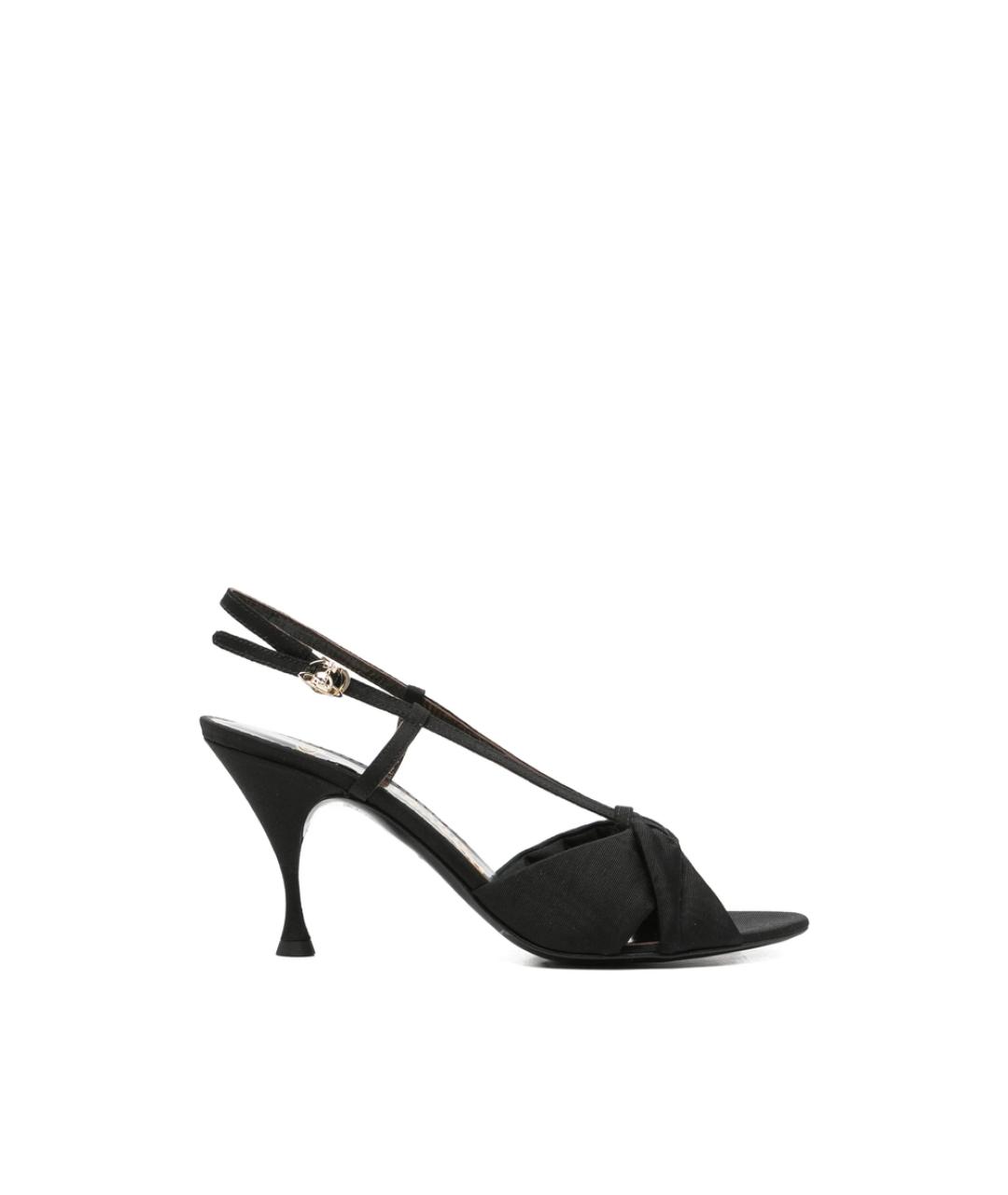 VIVIENNE WESTWOOD Черные кожаные туфли, фото 1