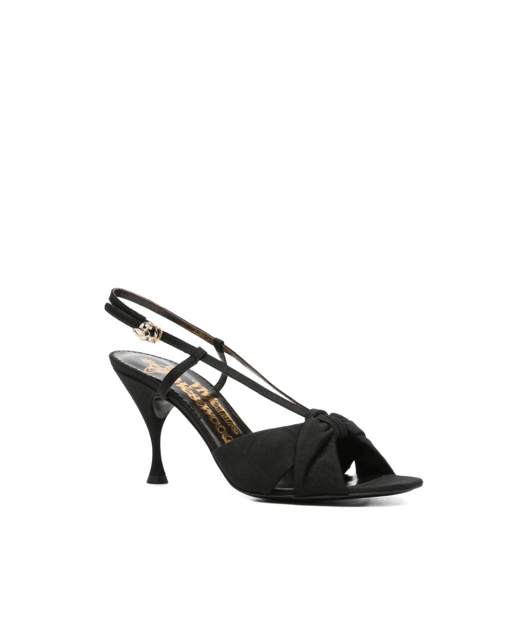 VIVIENNE WESTWOOD Черные кожаные туфли, фото 2