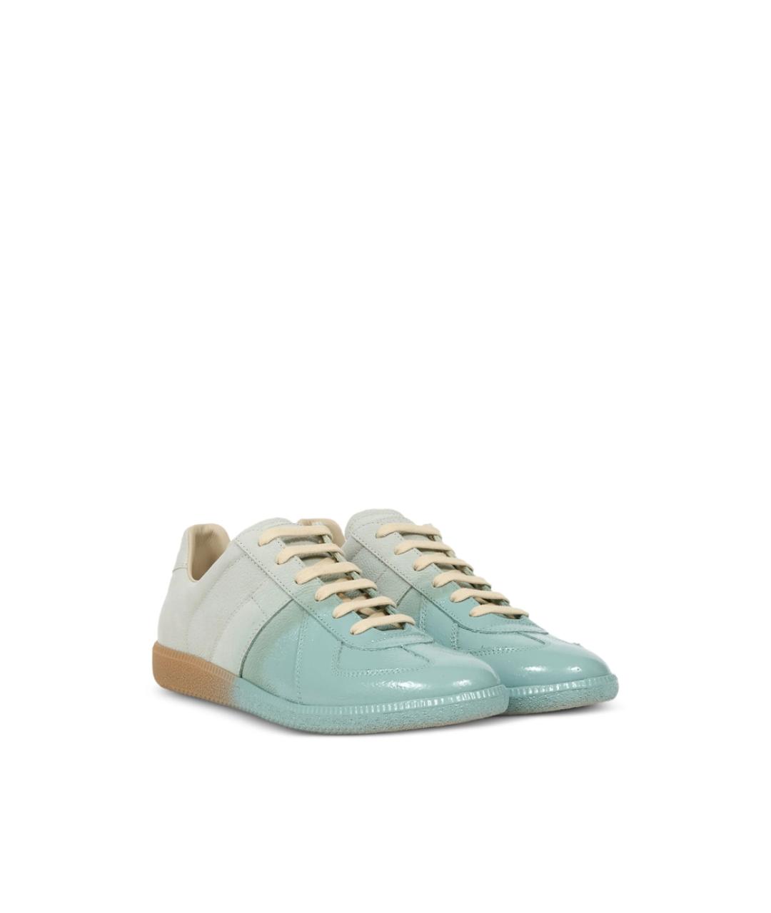 MAISON MARGIELA Мульти кожаные низкие кроссовки / кеды, фото 6