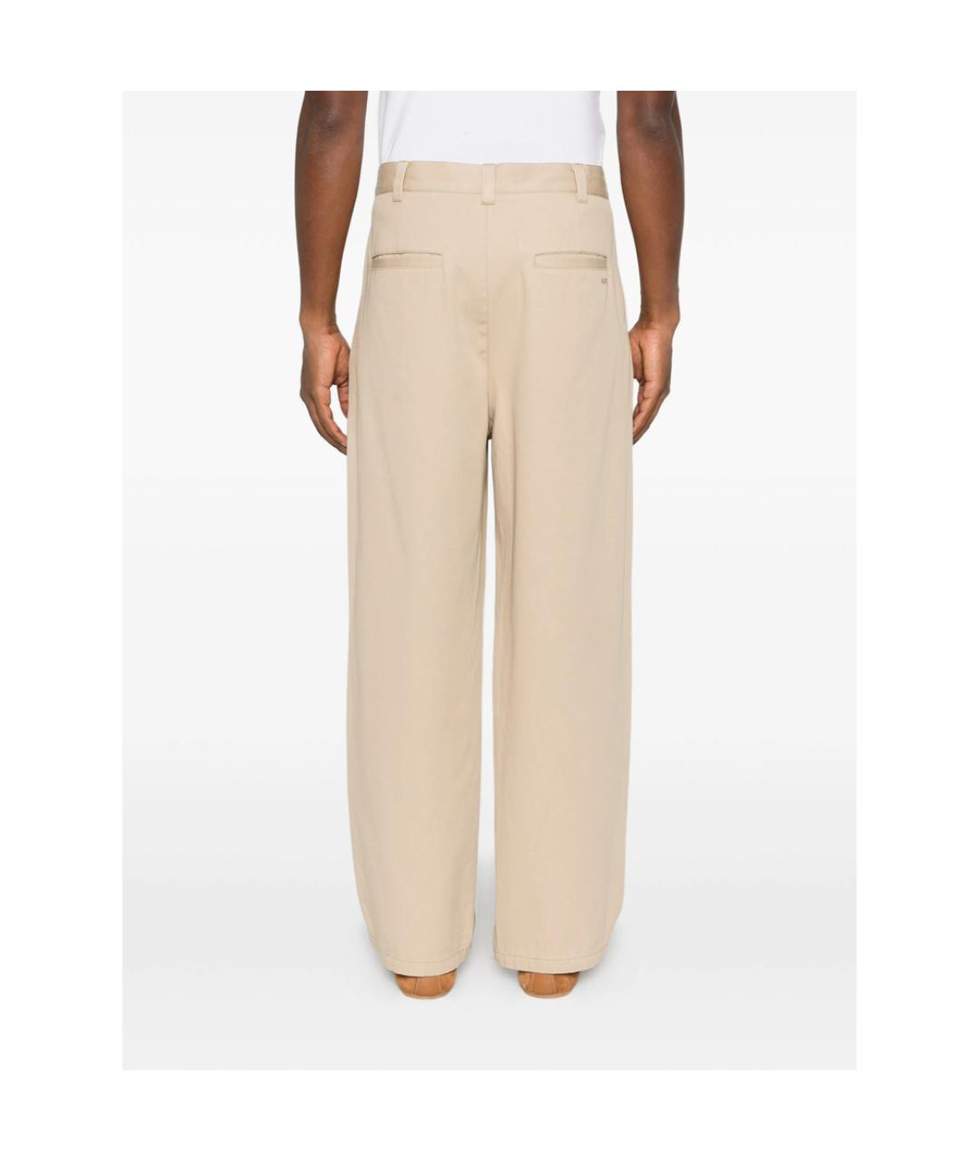 A.P.C. Бежевые хлопковые повседневные брюки, фото 5