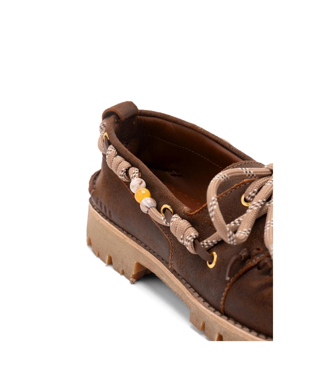 GOLDEN GOOSE Коричневые кожаные лоферы, фото 2