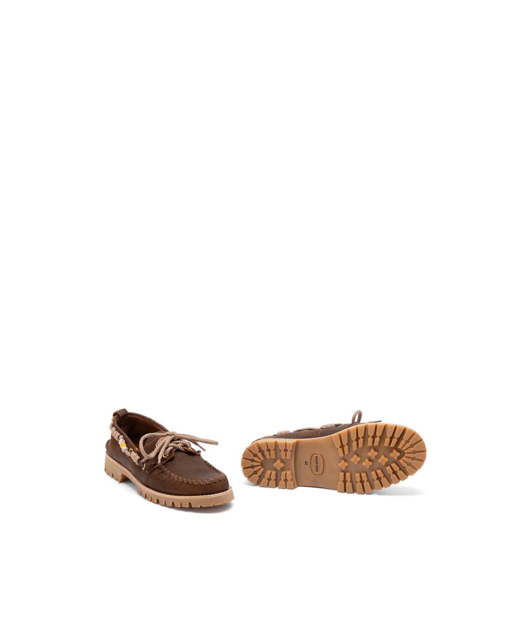GOLDEN GOOSE Коричневые кожаные лоферы, фото 5