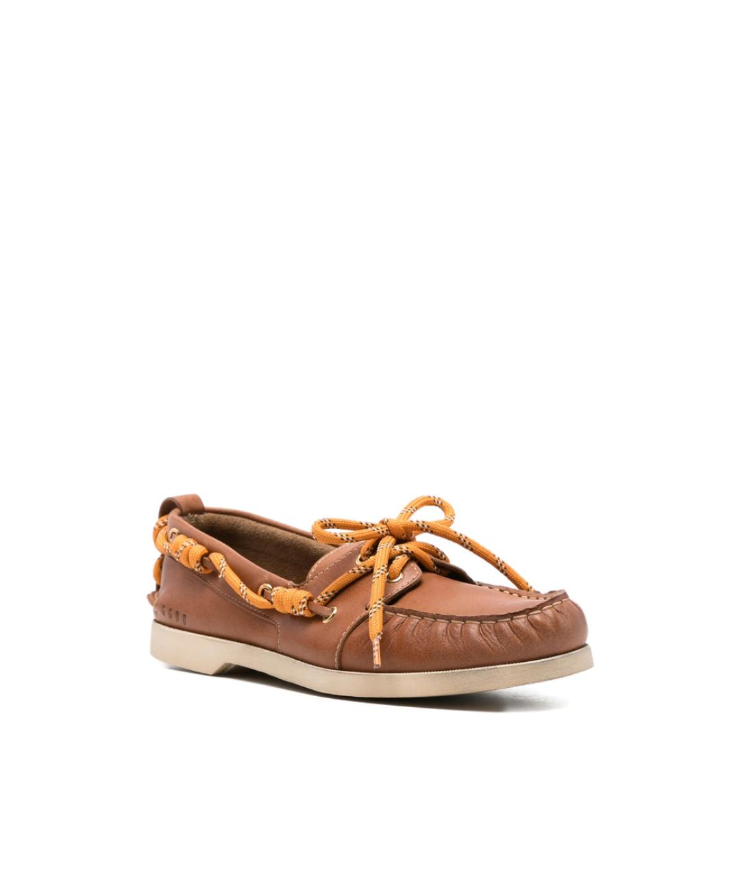 GOLDEN GOOSE Коричневые кожаные лоферы, фото 4