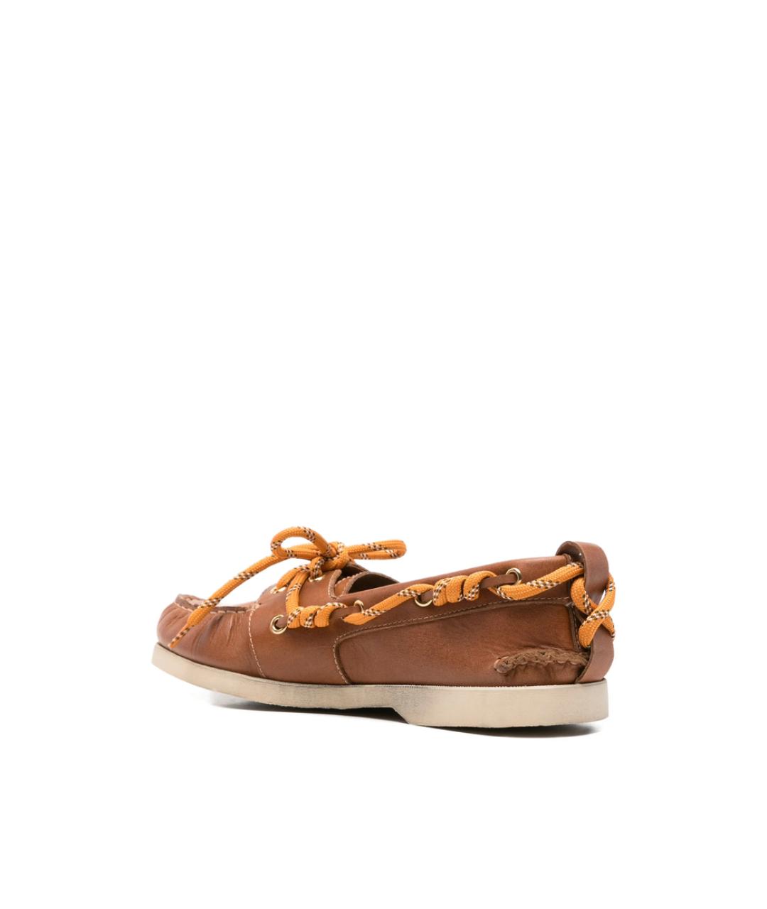 GOLDEN GOOSE Коричневые кожаные лоферы, фото 2