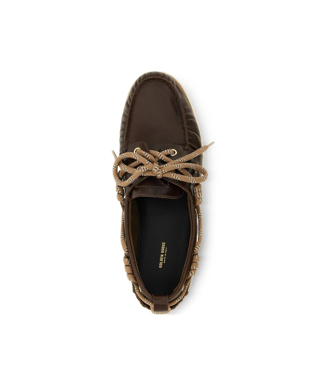 GOLDEN GOOSE Коричневые кожаные лоферы, фото 4