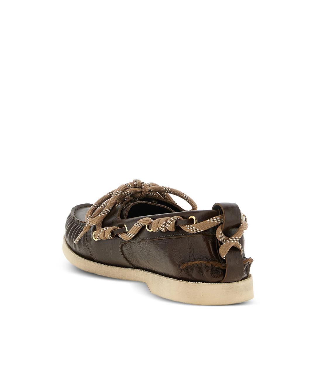 GOLDEN GOOSE Коричневые кожаные лоферы, фото 3