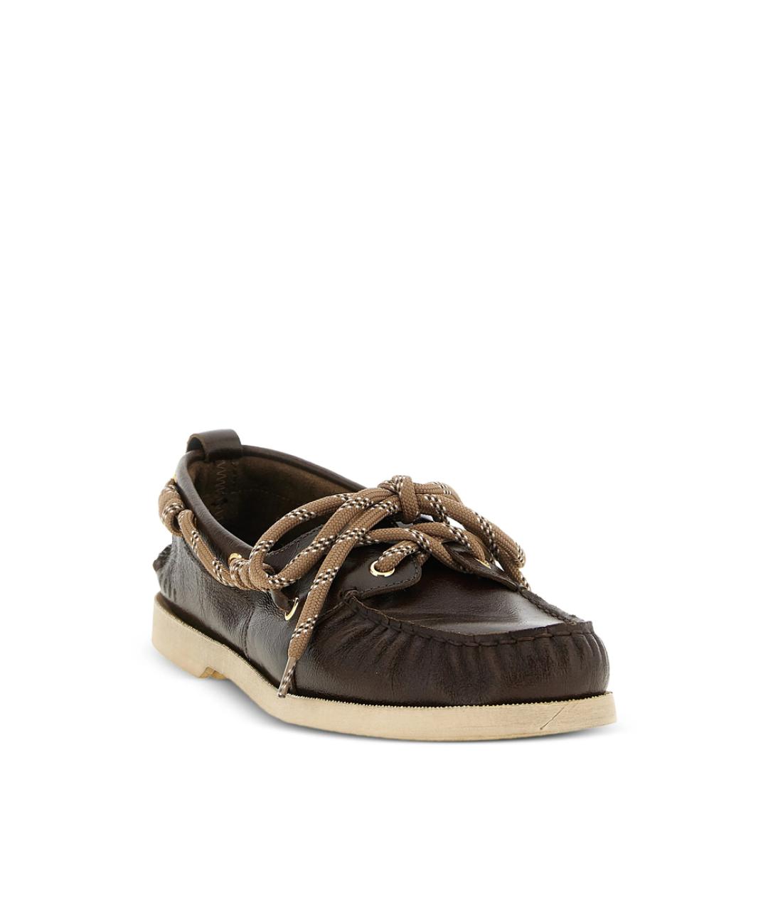 GOLDEN GOOSE Коричневые кожаные лоферы, фото 2