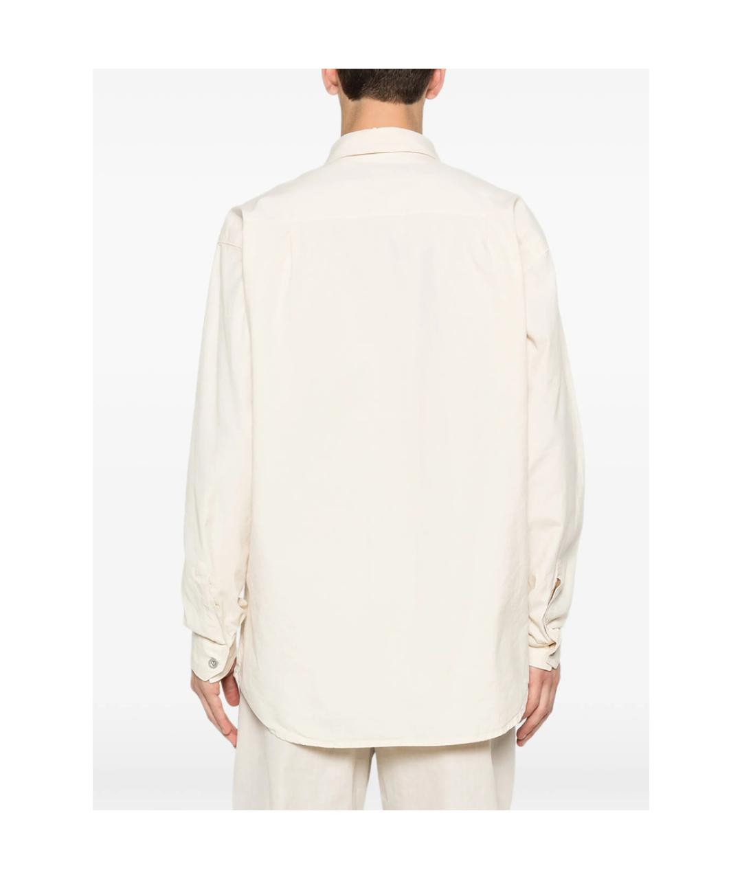 STONE ISLAND Белая хлопковая кэжуал рубашка, фото 5