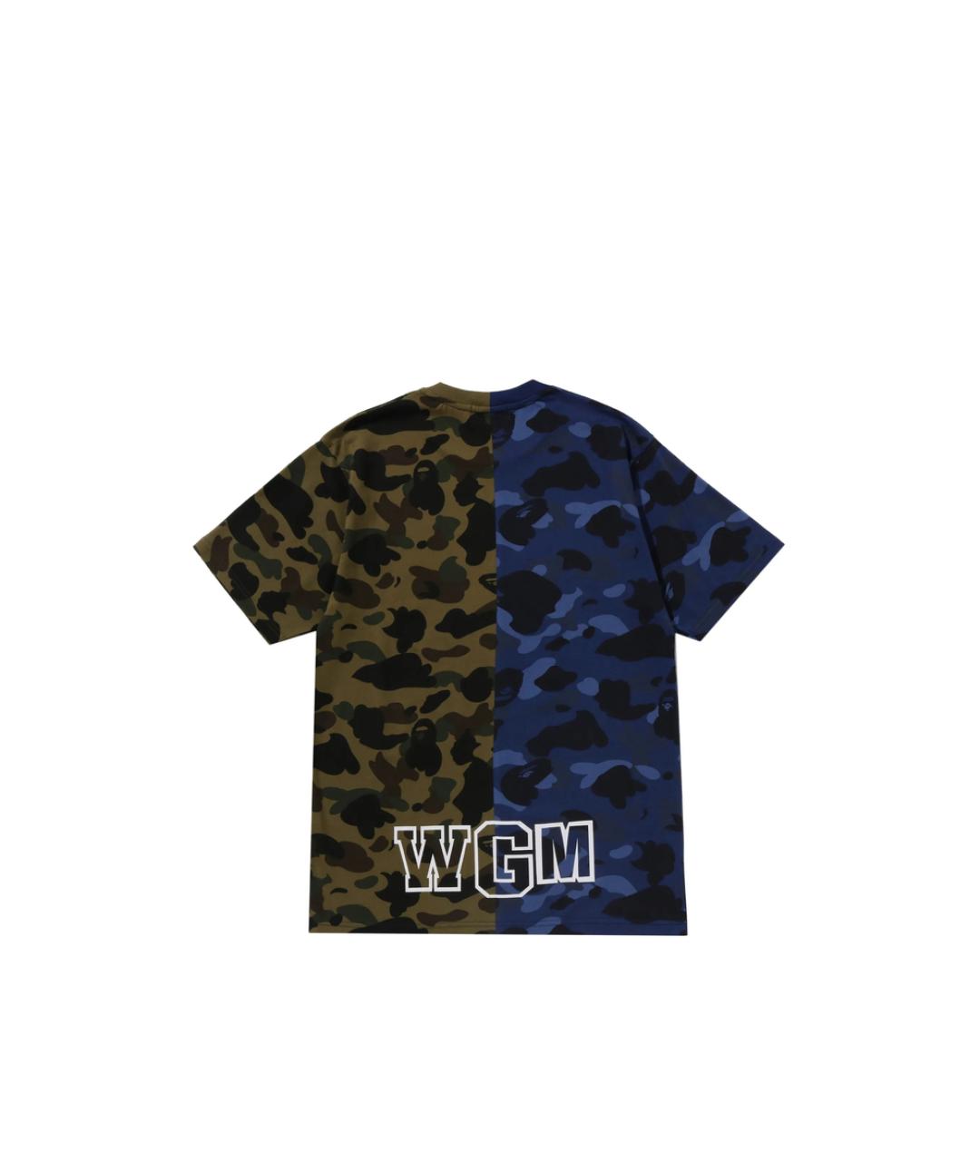 A BATHING APE Зеленая хлопковая футболка, фото 3