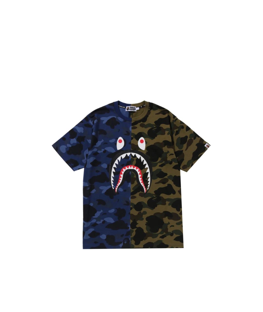A BATHING APE Зеленая хлопковая футболка, фото 1
