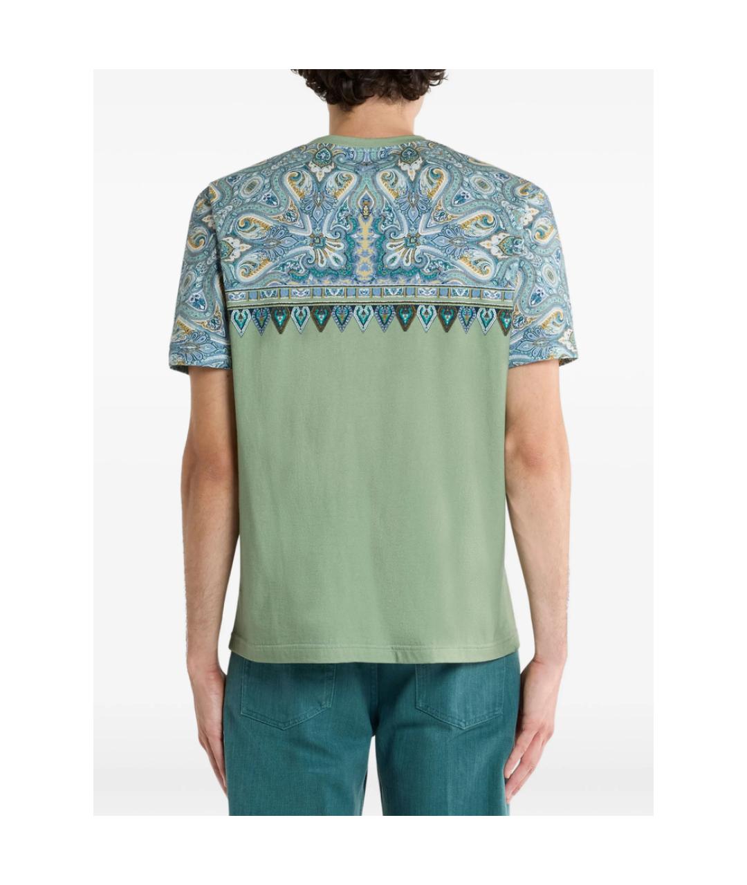 ETRO Зеленая хлопковая классическая рубашка, фото 3