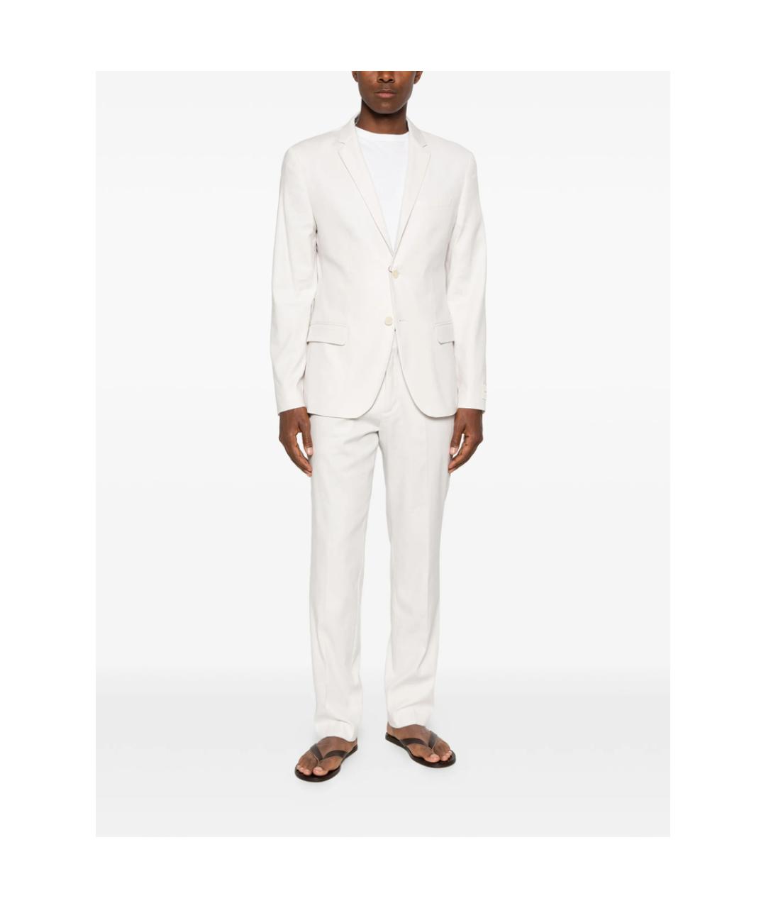 CALVIN KLEIN Белые хлопковые повседневные брюки, фото 2