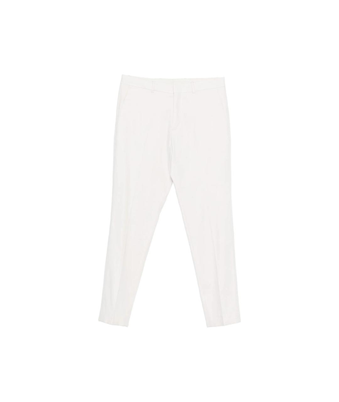 CALVIN KLEIN Белые хлопковые повседневные брюки, фото 1