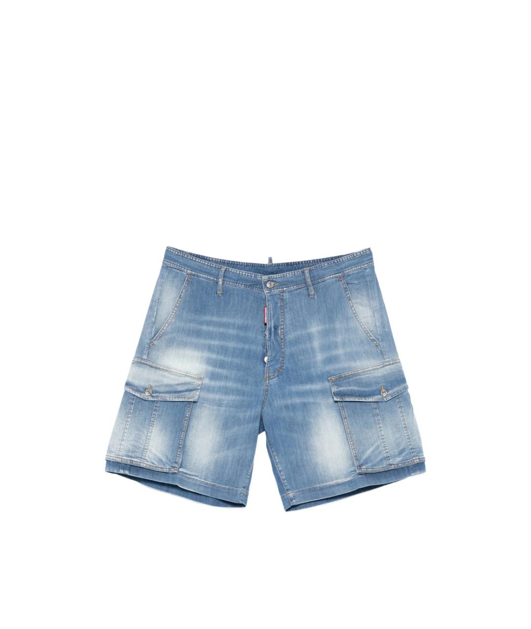 DSQUARED2 Синие хлопковые шорты, фото 6