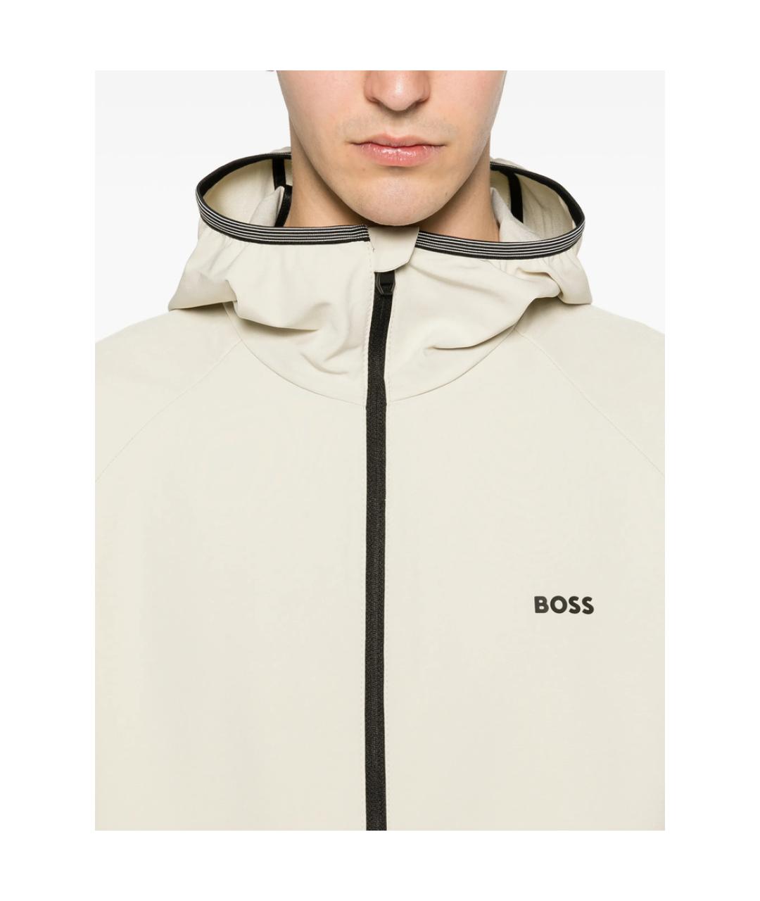 HUGO BOSS Белая полиэстеровая куртка, фото 2