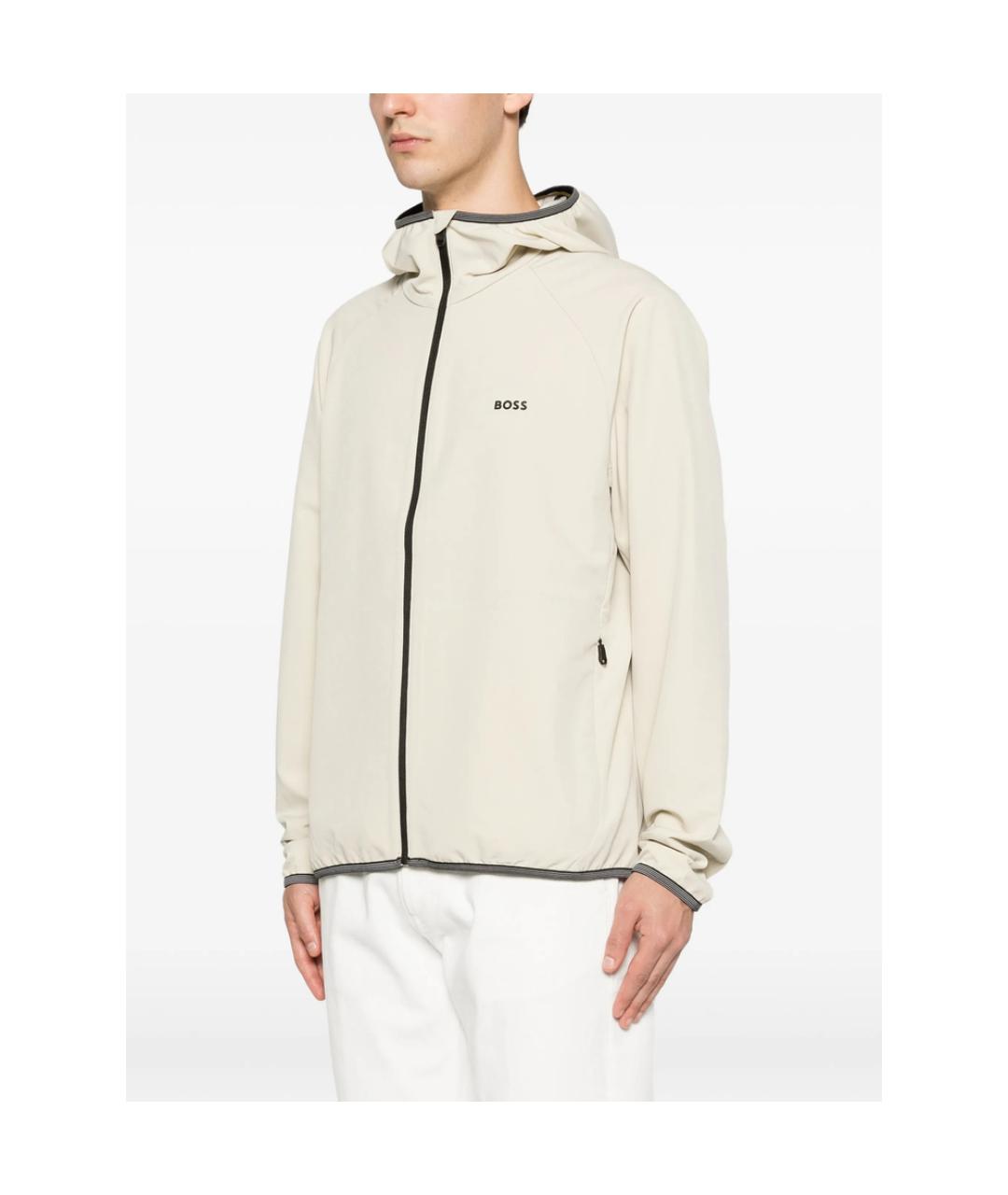 HUGO BOSS Белая полиэстеровая куртка, фото 4