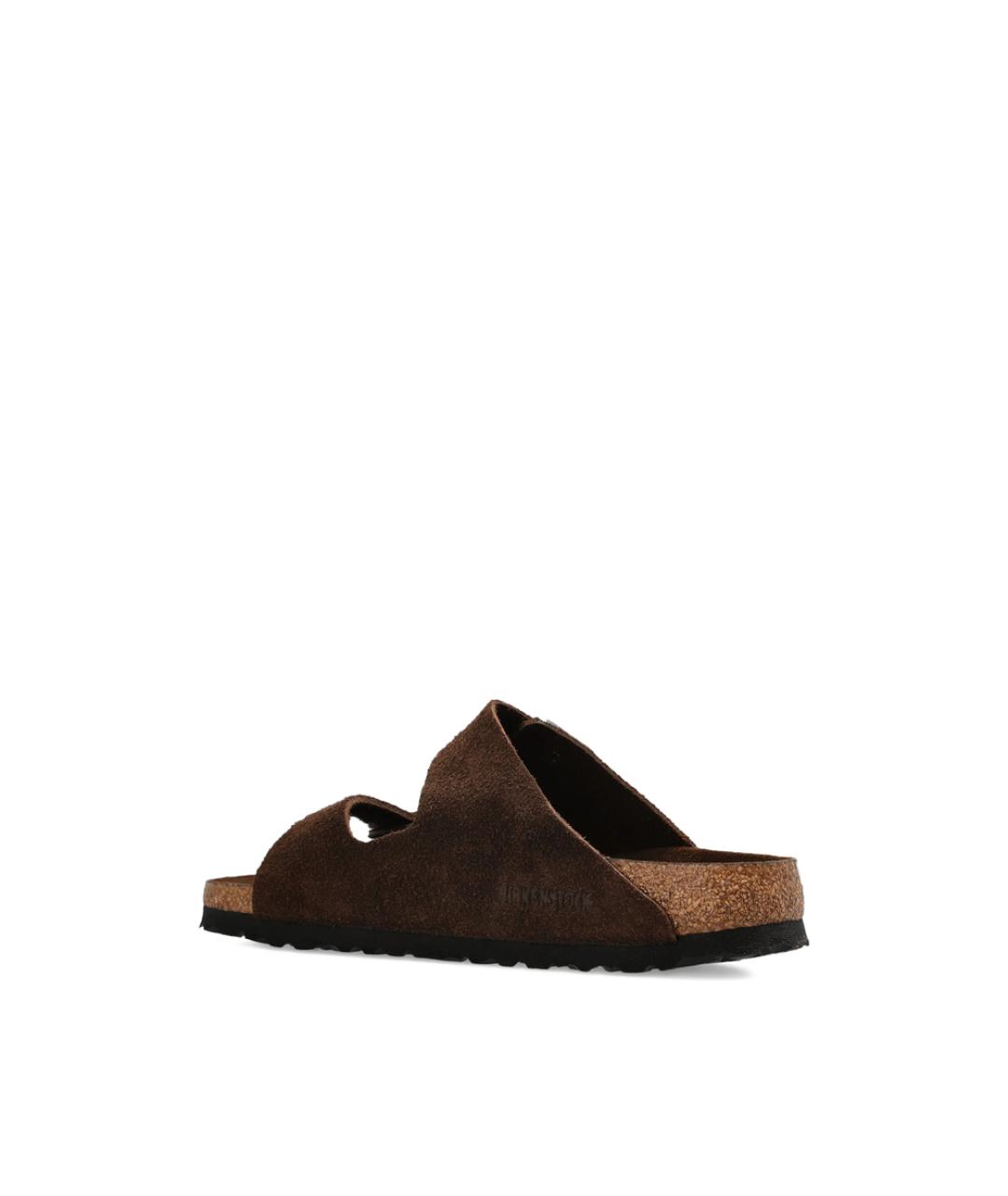 BIRKENSTOCK Коричневые замшевые сандалии, фото 6