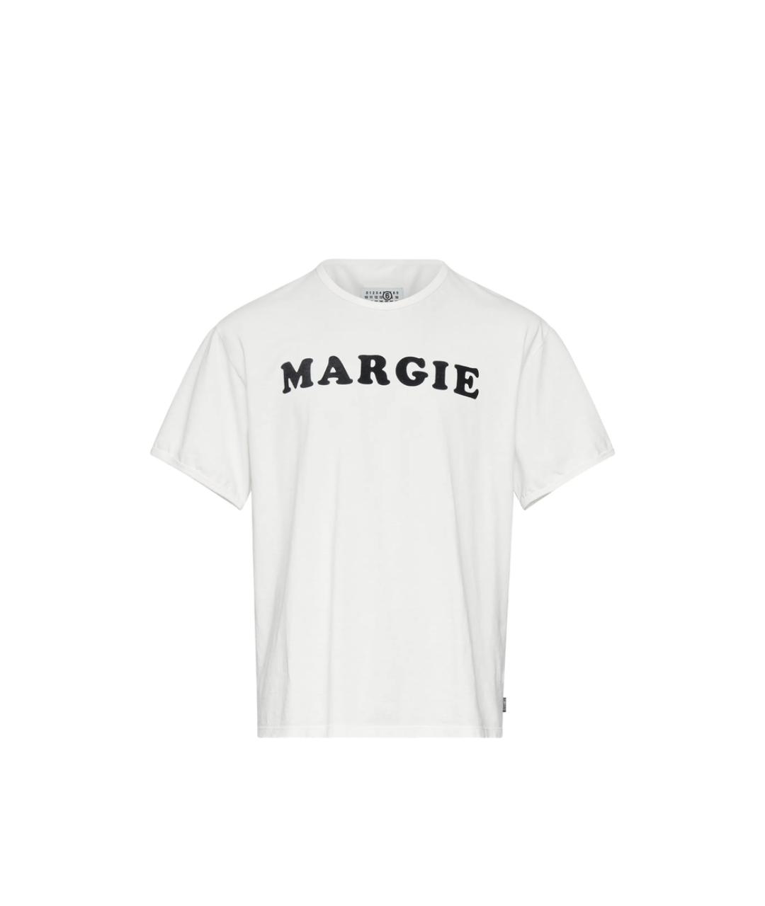 MM6 MAISON MARGIELA Белая хлопковая классическая рубашка, фото 1