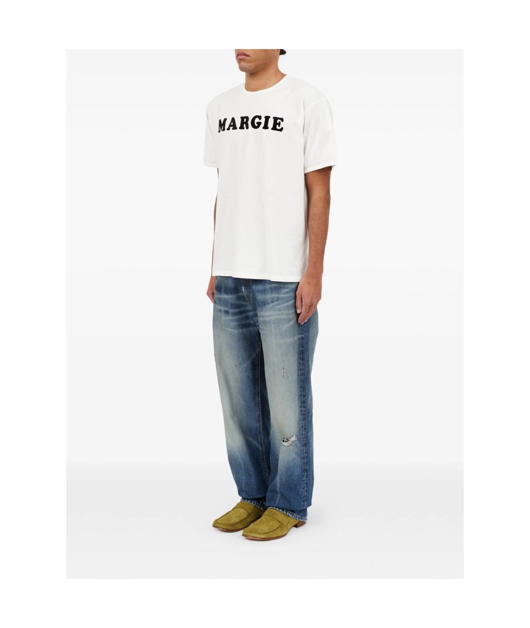 MM6 MAISON MARGIELA Белая хлопковая классическая рубашка, фото 4