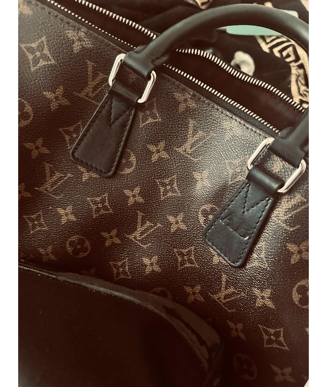 LOUIS VUITTON Коричневый портфель из искусственной кожи, фото 4