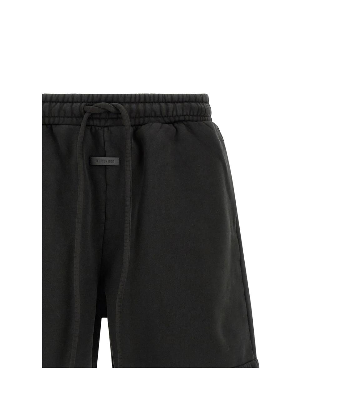 FEAR OF GOD Черные хлопковые шорты, фото 4