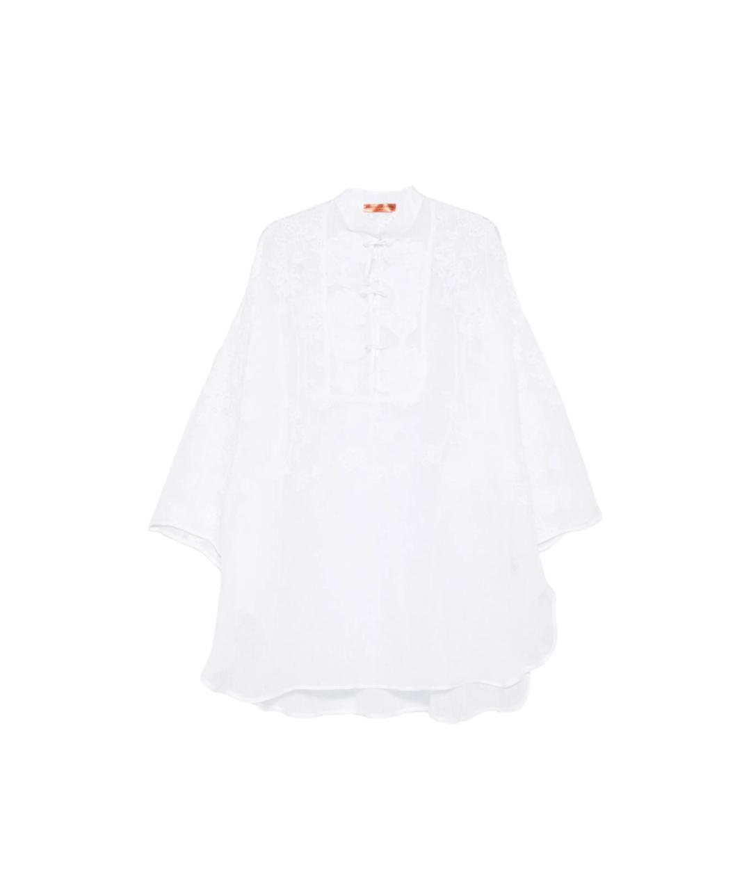 ERMANNO SCERVINO Белое льняное повседневное платье, фото 1