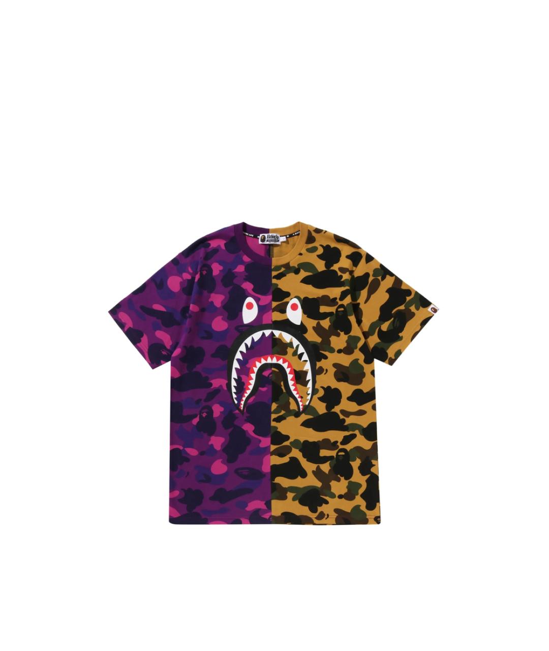 A BATHING APE Желтая хлопковая футболка, фото 1