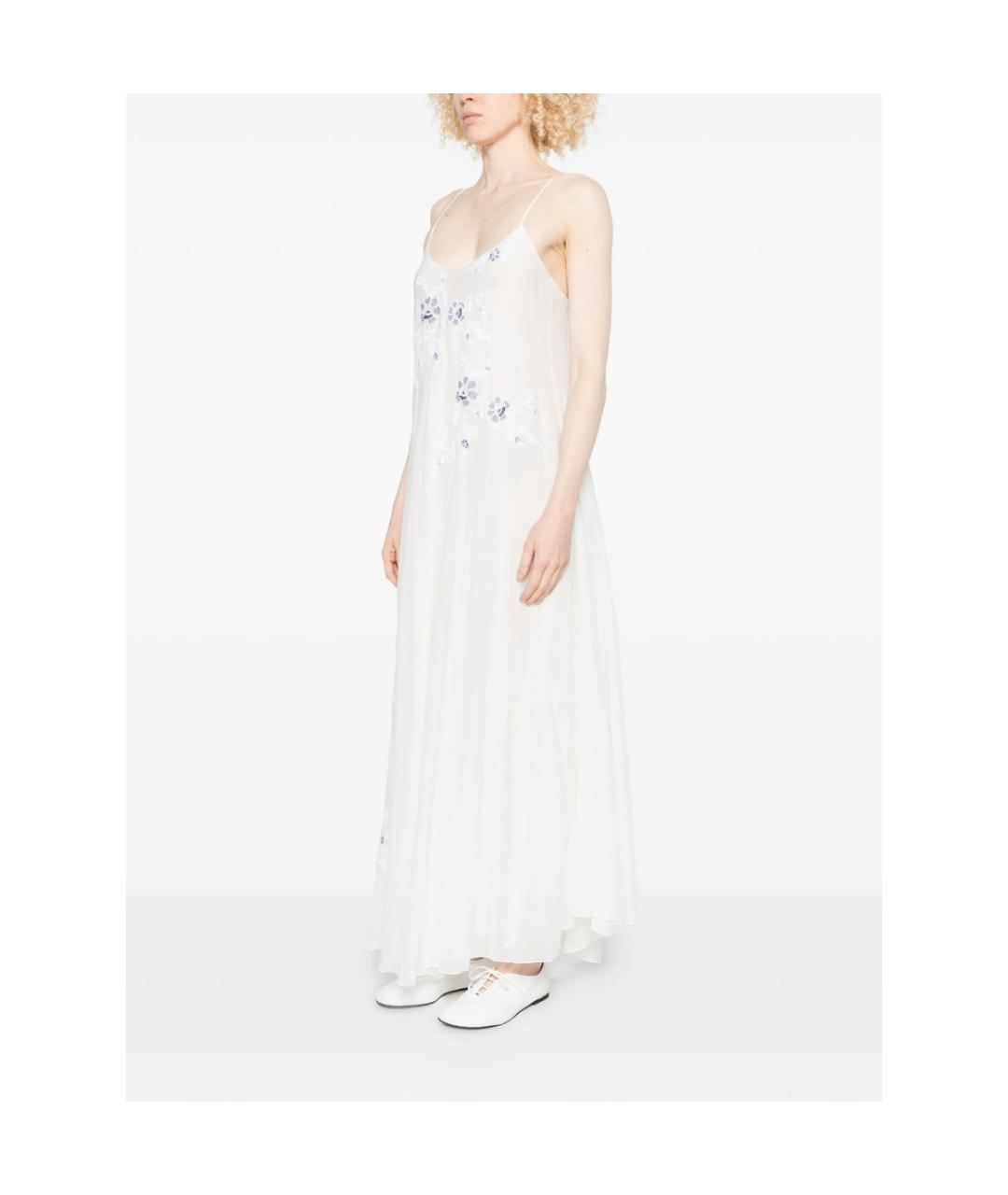 ERMANNO SCERVINO Белое хлопковое повседневное платье, фото 5