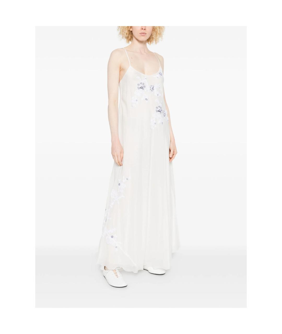 ERMANNO SCERVINO Белое хлопковое повседневное платье, фото 2