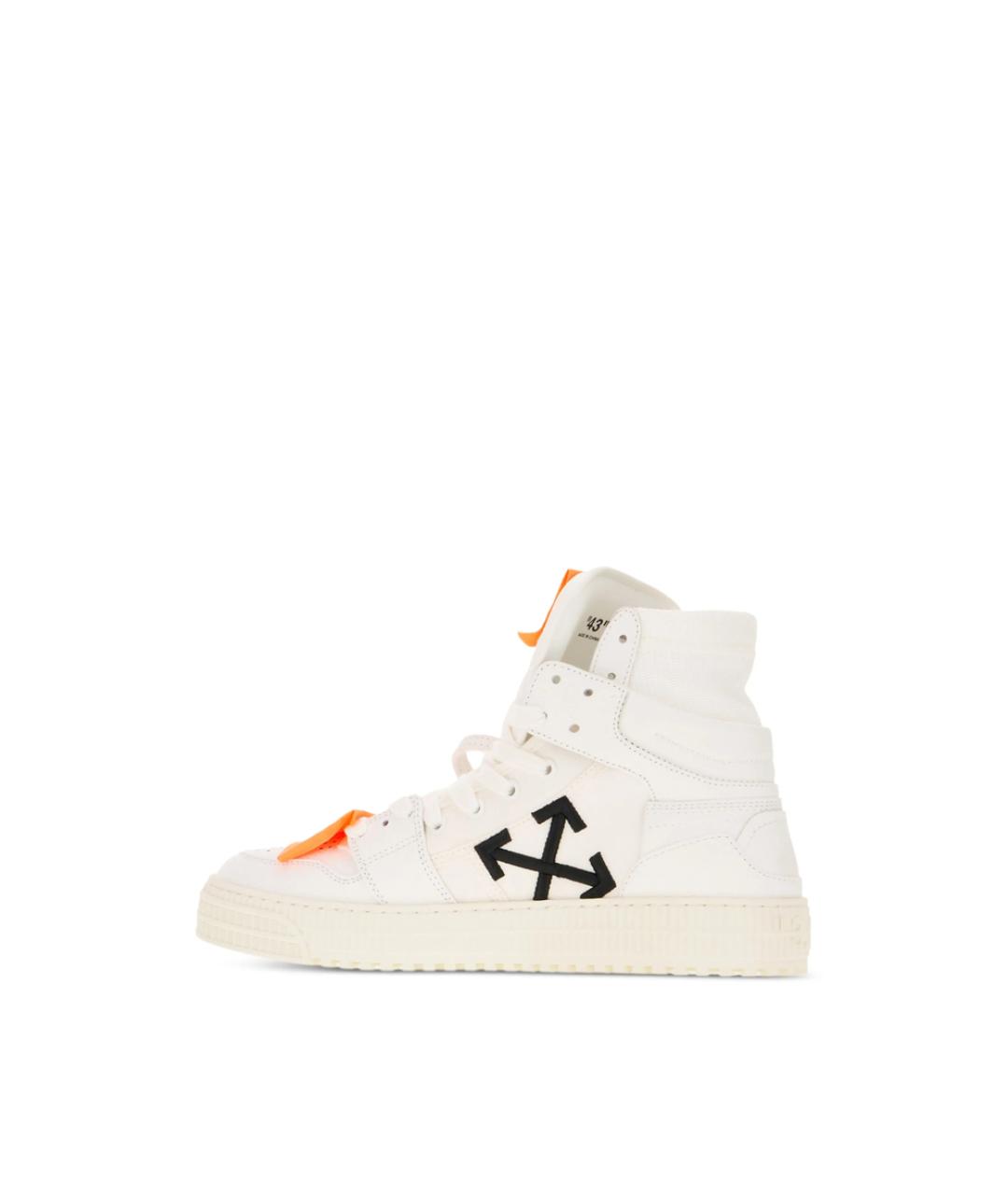 OFF-WHITE Белые синтетические высокие кроссовки / кеды, фото 2