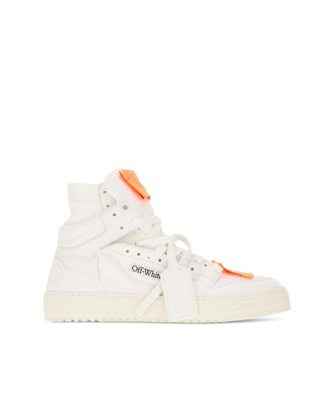 OFF-WHITE Белые синтетические высокие кроссовки / кеды, фото 1