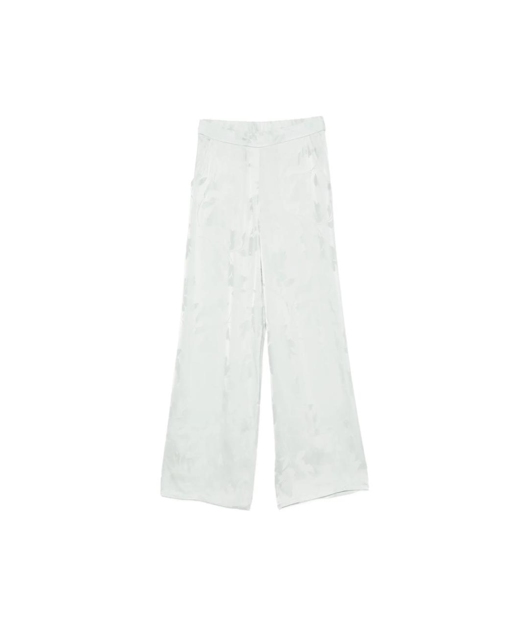 CALVIN KLEIN Зеленые вискозные брюки широкие, фото 1