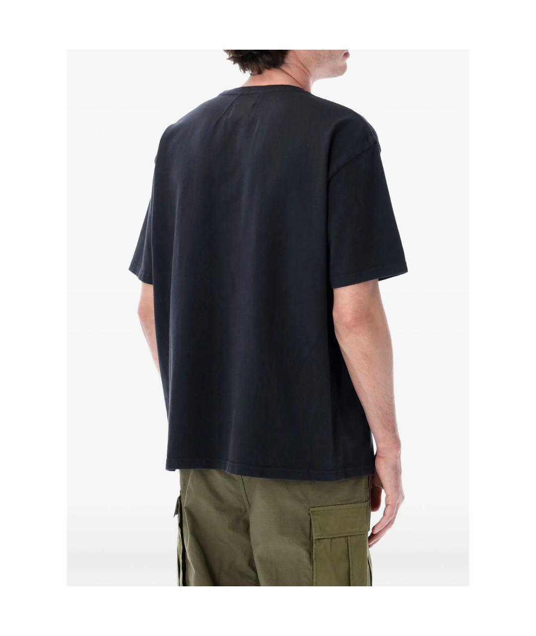 RHUDE Черная футболка, фото 2