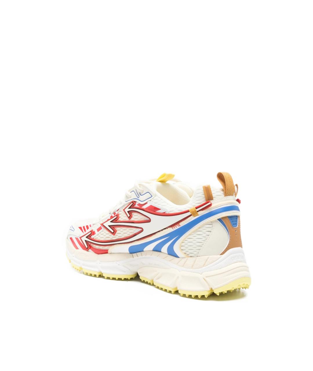 OFF-WHITE Красные синтетические низкие кроссовки / кеды, фото 2