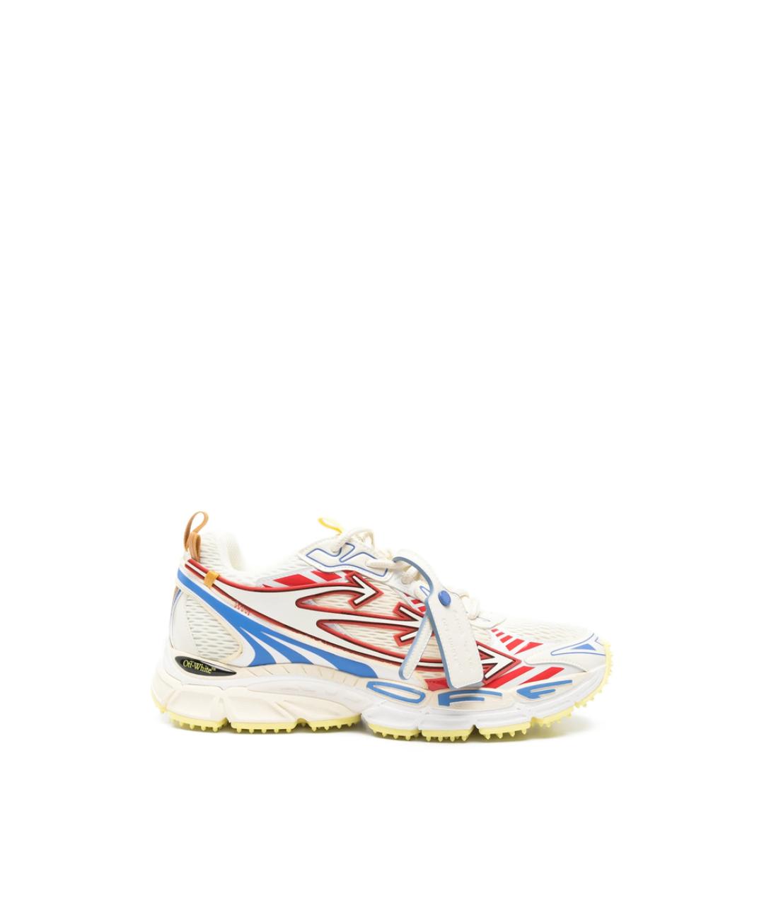OFF-WHITE Красные синтетические низкие кроссовки / кеды, фото 1